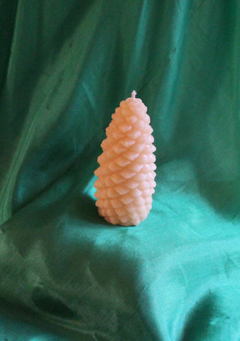 Beeswax candle--Pine Cone