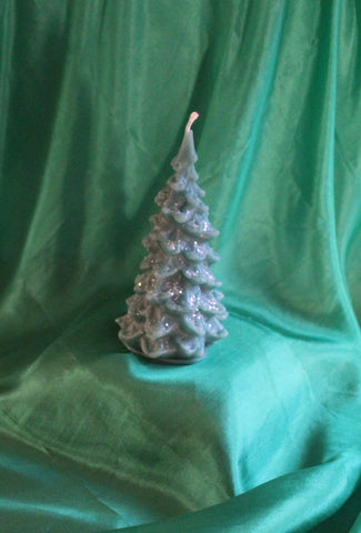 Beeswax Candle--Green Spruce Tree