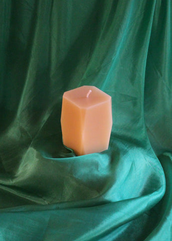 Beeswax candle--Prism