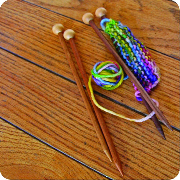 Knitting needles – cherry; size 10